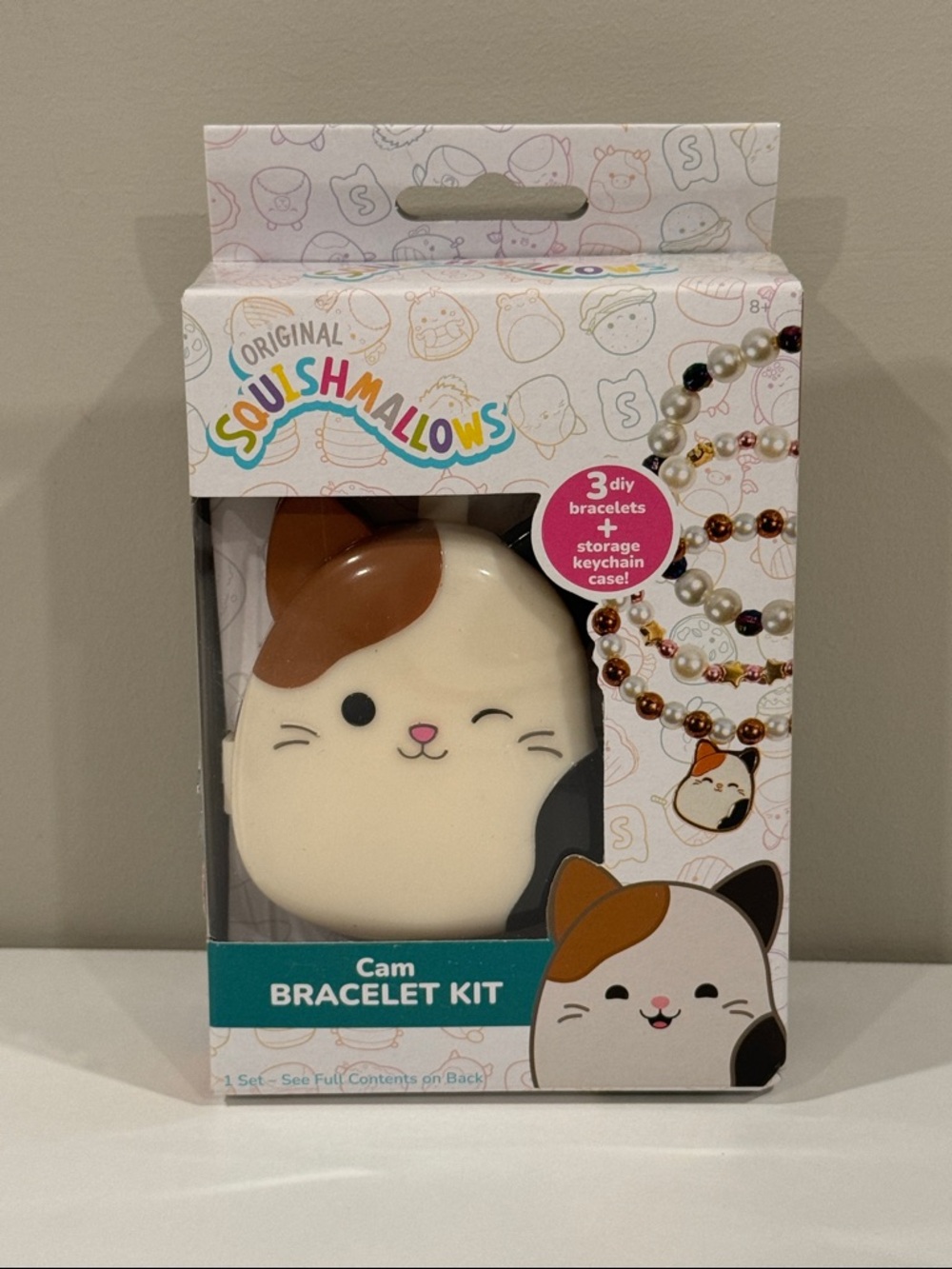 Squishmallow Cam Bracelet Kit set NWT DIY includes 3 brackets and storage case